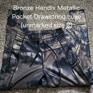 Zyia Active Bronze Hendrix Metallic Leggings